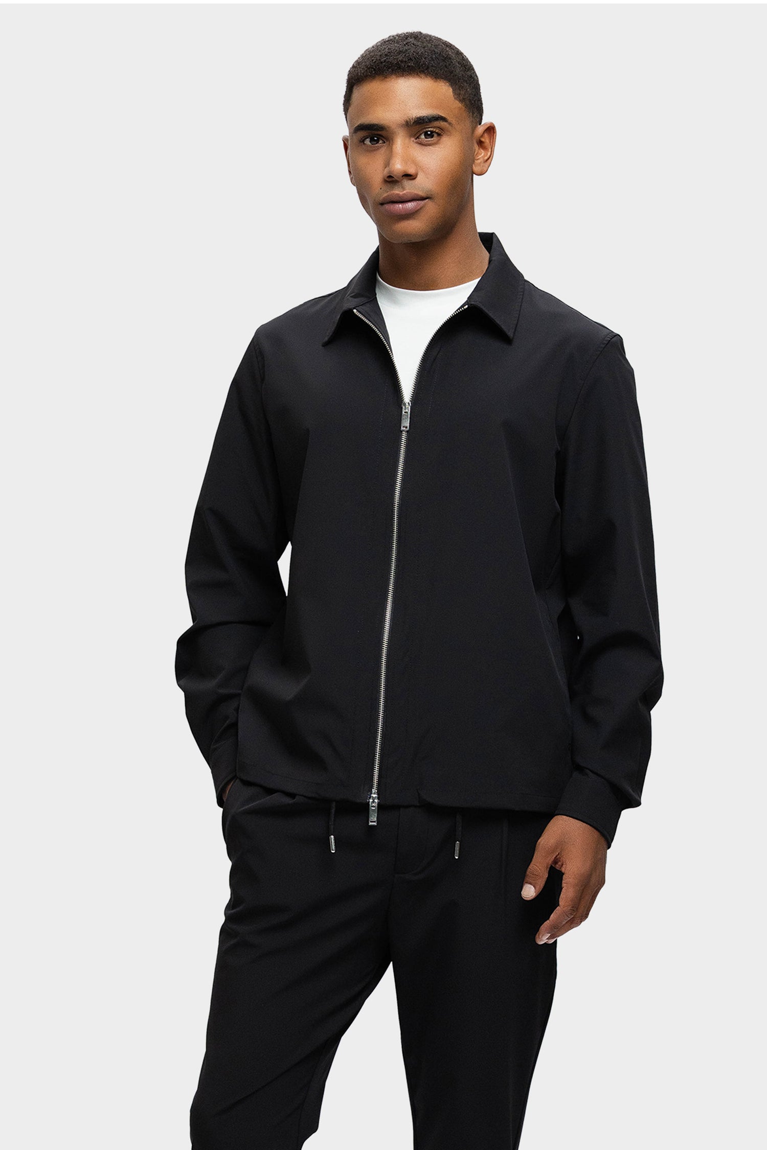Massimo Overshirt Jacket Black