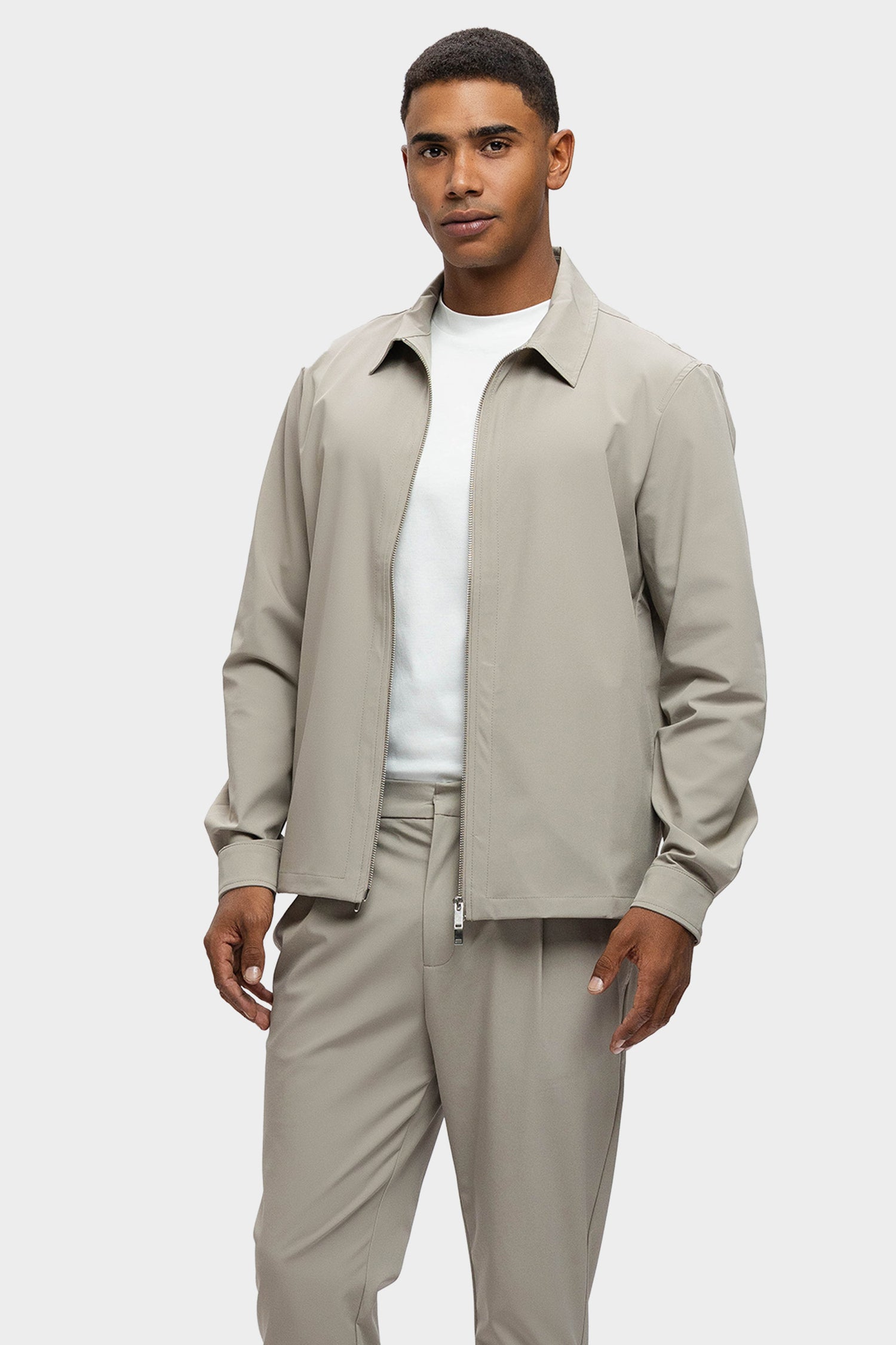 Massimo Overshirt Jacket Beige