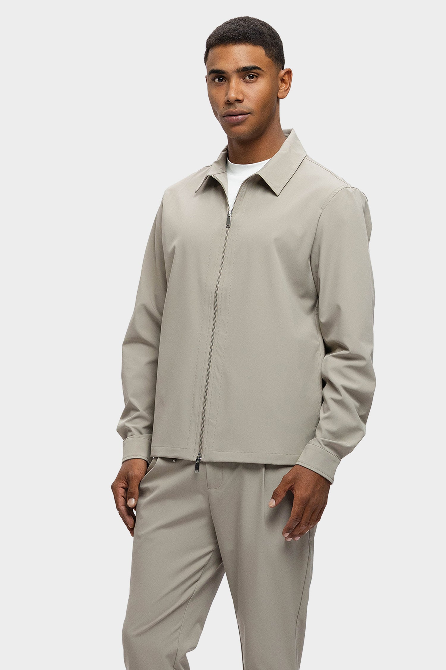 Massimo Overshirt Jacket Beige